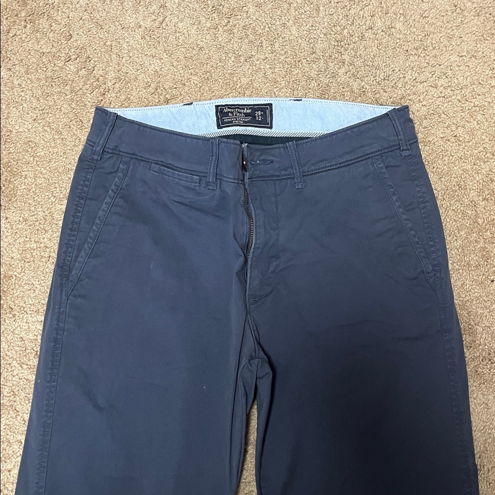 Abercrombie & Fitch Blue Chino Pants